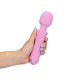 Vibrador Loveline Wand possui 20 modos de vibração, é recarregável e à prova d'água. Feito em silicone ultra macio e ABS é seguro para o corpo, este vibrador foi concebido para incontáveis horas de prazer para si e para