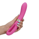 Vibrador Duplo Flapping e Ponto-G - Loveline - Rosa