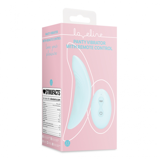 Vibrador de Cueca com Comando - Loveline - Azul