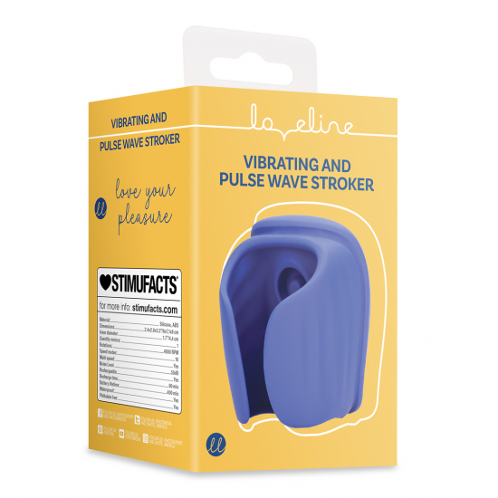 Vibrador Masculino Pulsante Portátil - Loveline - Azul