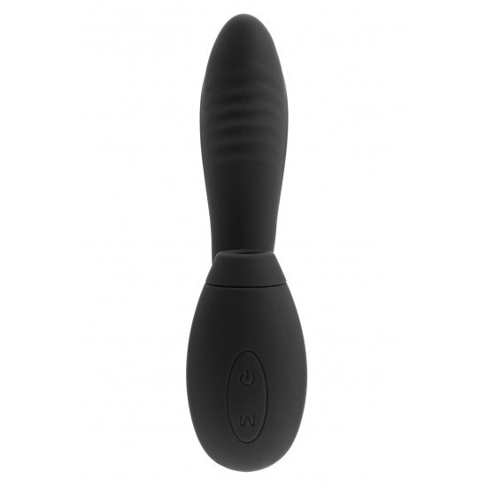 Vibrador e botão duplo de estimulação especialmente desenhado para massagear o ponto G e o clitóris simultaneamente. Possui design ergonômico, com haste lisa e acabamento arredondado para facilitar a penetração e a parte