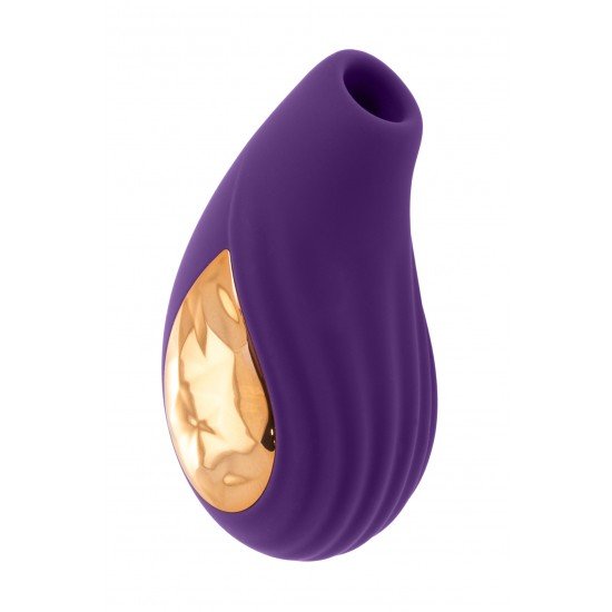 Pulsador e vibrador especialmente concebidos para a estimulação do clitóris. Com um design futurista e elegante, feito de silicone muito macio e com um detalhe de bronze brilhante que lhe dá um toque delicado. Muito ergo