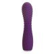 Vibrador especialmente desenvolvido para estimulação do ponto G e entrada vaginal. Com haste especialmente curvada, finalizada em ponta larga e com relevos ao redor de toda a haste que proporcionam mais sensações durante