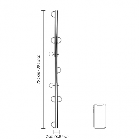 Barra Metálica para separação de Pés ou Mãos - Ganchos Extra