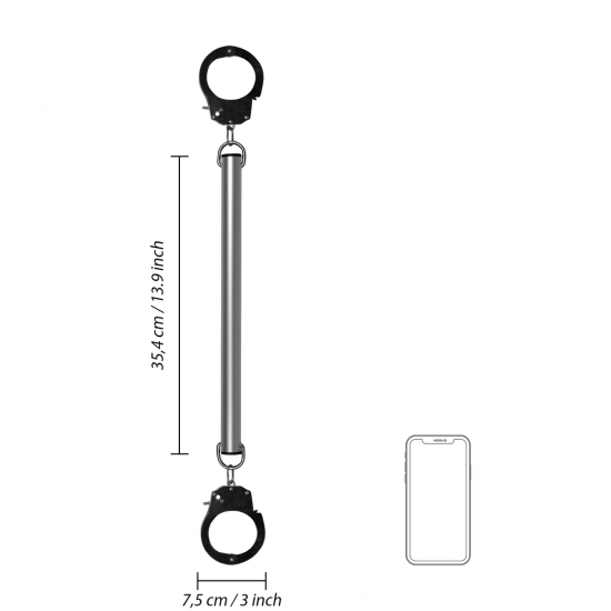 Barra Metálica para separação de Pés ou Mãos com Algemas