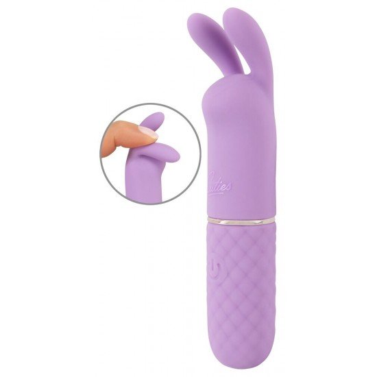 Vibrador clitoriano da 5ª geração de CutiesCom vibro-orelhas macias e flexíveisVibrações intensas que vão fundo no interiorFácil de usarDesign elegante em cor pastelA textura de diamante facilita a pegadaSilicone aveluda