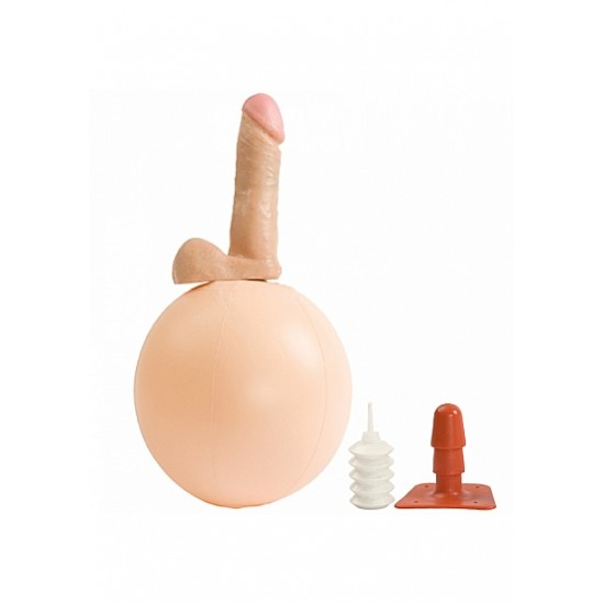 Monte até ao êxtase neste dildo realista de 15.3 cm!Compacto e ideal para levar consigo para todo o lado, facilmente insuflável e suporta com uma carga até 113kg. A bola mede 23cm e altura com uma circunferência de 68cm.