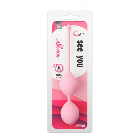 Caminha lado a lado com o prazer e a saúde!Bolas vaginais Kegel em formato de flor com 3.6cm de diâmetro e 90g em metal e revestidas por silicone. De toque aveludado e qualidade superior, estas bolas vaginais vão e