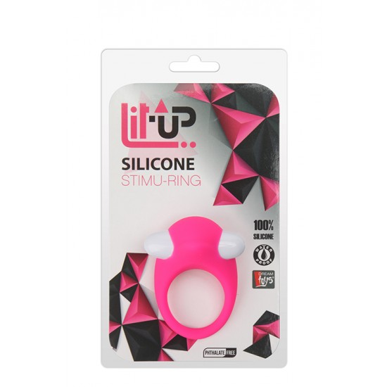 Apimente os seus momentos a dois.Anel para pénis, 100% silicone, flexível e com uma bala vibratória de uma velocidade no topo para uma estimulação extra.À prova de água.