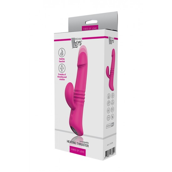 Vibrador apaixonante equipado com três potentes motores, no topo e na extensão clitoriana, que lhe oferecem 9 diferentes padrões de vibração por onde navegar. Desfrute, ainda, do movimento rotativo e pulsante para cima e