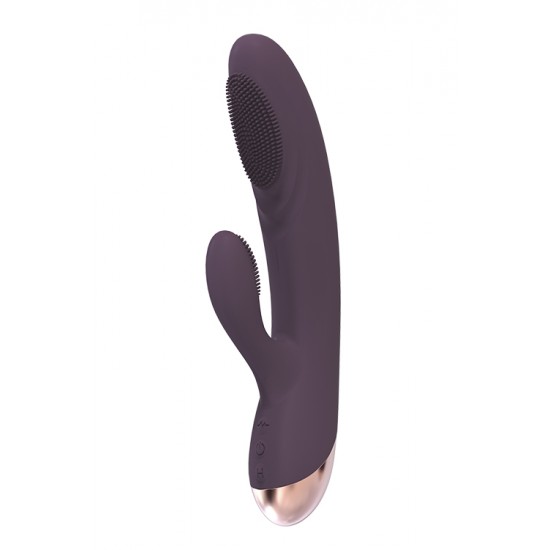 Vibrador de coelho. Densidade dupla. Função de aquecimento. 2 motores potentes. 12 padrões de vibração. Densidade dupla. Botão de controle fácil com um toque. IPX7 à prova d'água. Recarregável via USB, tempo de carregame