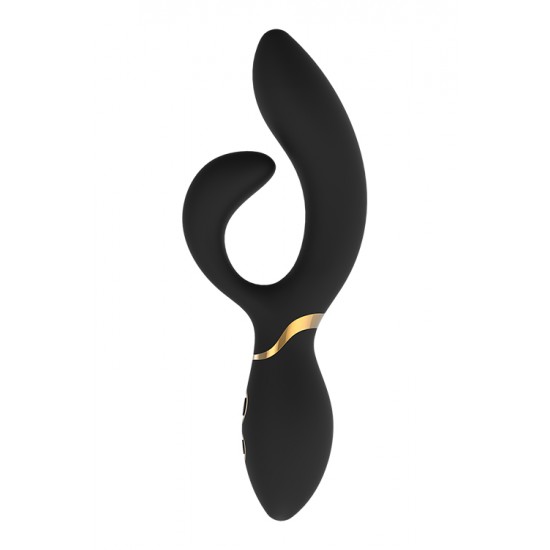 O vibrador Amelie da coleção Elite da Dream Toys é um vibrador preto com detalhes elegantes em dourado. A sua forma curva e cabeça bastante grande e flexível tornam-no ideal para uma estimulação intensamente prazerosa do