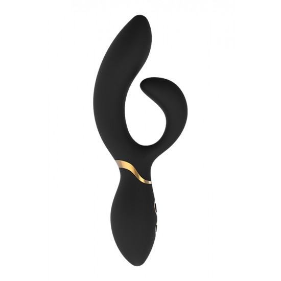 O vibrador Amelie da coleção Elite da Dream Toys é um vibrador preto com detalhes elegantes em dourado. A sua forma curva e cabeça bastante grande e flexível tornam-no ideal para uma estimulação intensamente prazerosa do