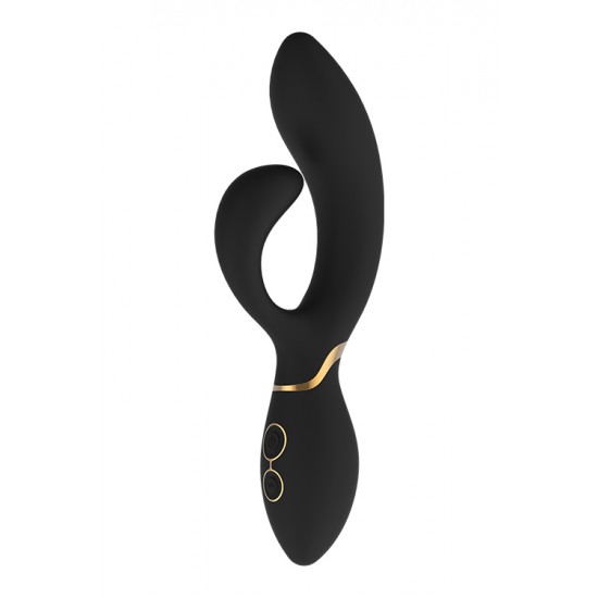 O vibrador Amelie da coleção Elite da Dream Toys é um vibrador preto com detalhes elegantes em dourado. A sua forma curva e cabeça bastante grande e flexível tornam-no ideal para uma estimulação intensamente prazerosa do