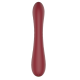 Este vibrador Romance duo com um estimulador clitoriano em forma de coelho é chamado Emily. A caixa tem o estilo romance típico: um fundo de cetim branco, detalhes dourados, imagens claras do brinquedo, uma descrição mul