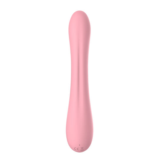 Este é o vibrador Peach Party da gama Candy Shop. É flexível, o que torna o vibrador adequado para usuários que não gostam da sensação de um vibrador robusto, mas preferem um que se flexione e se mova junto com o corpo.