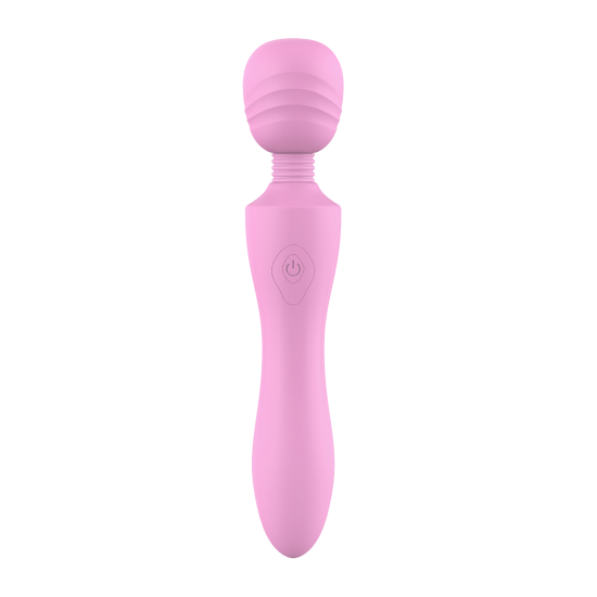 Este é o massageador de varinha Pink Lady da linha Candy Shop. Ele tem um pescoço flexível que torna a varinha adequada para usuários que não gostam da sensação de um vibrador robusto, mas preferem um que se flexione e s