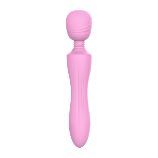 Este é o massageador de varinha Pink Lady da linha Candy Shop. Ele tem um pescoço flexível que torna a varinha adequada para usuários que não gostam da sensação de um vibrador robusto, mas preferem um que se flexione e s