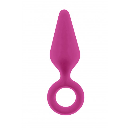 Este plug anal Flirts tem um anel na base para fácil manuseio. É feito de silicone rosa suave que é macio ao toque. É um plug de tamanho pequeno, por isso é adequado para iniciantes que desejam experimentar o prazer anal