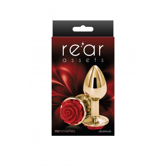 Brinquedo anal leve e cromado projetado para excitação visual e sensual. Feito de alumínio leve e moldado para penetração sem esforço, este plug anal seguro para o corpo tem uma bela decoração de rosas na base. Adequado