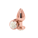 Brinquedo anal leve e cromado projetado para excitação visual e sensual. Feito de alumínio leve e moldado para penetração sem esforço, este plug anal seguro para o corpo tem uma bela decoração de rosas na base. Adequado