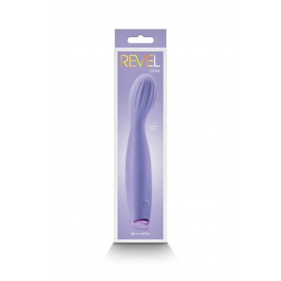 Pixie by Revel apresenta um eixo curvo flexível com cabeça bulbosa para máxima estimulação do ponto G. Pixie é recarregável, feito de silicone de grau de platina e resistente à água. Adequado para todos os lubr