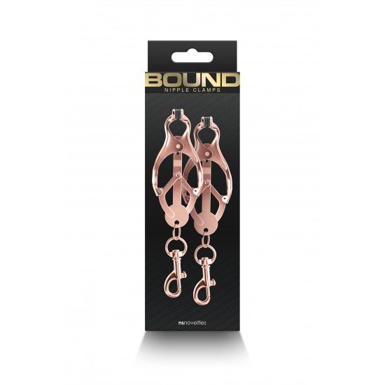 Bound Nipple Clamps são para sensações eróticas e estimulantes. Fabricadas em metal sem níquel, as pinças Bound possuem pontas de silicone para melhor conforto e ajuste. Disponível em vários formatos e cores. F