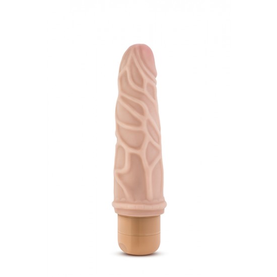 Seja um bom anfitrião e receba de braços abertos o Mr. Skin em sua casa!Vibrador realista com cabeça e corpo proeminente. Com botão rotativo na base para navegar entre as potentes e profundas vibrações multivelocidad