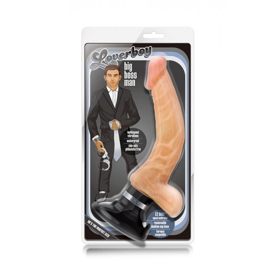 Renda-se a este fantástico LOVERBOY.Vibrador de aspecto e toque realista com curvatura especial para estimulação intensa do ponto-G ou próstata. Com multivelocidades e profundas vibrações.Botão rotativo na base, de fácil