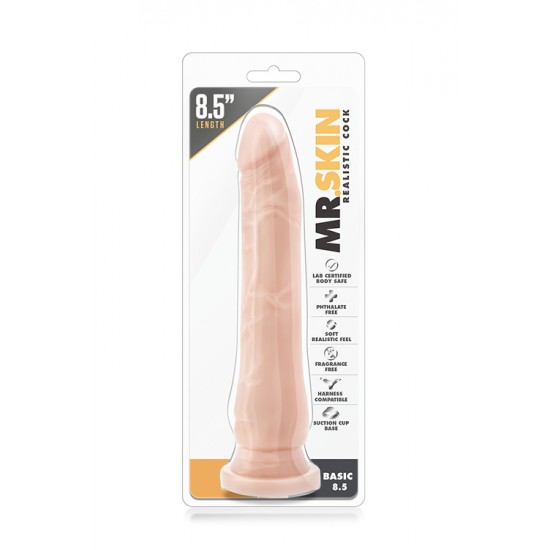 Seja um bom anfitrião e receba de braços abertos o Mr. Skin em sua casa!Dildo realista com cabeça e corpo proeminente. Com forte base de succção para que possa desfrutar de excitantes aventuras "mãos-livres". Com toque s