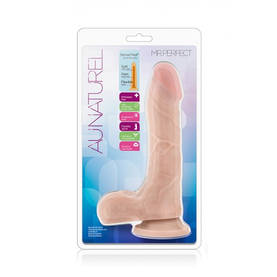 Para quem gosta ao natural!Dildo sensual com toque e aspecto surpreendentemente real. Com uma camada exterior suave e um eixo interno firme e flexível ao mesmo tempo, para se adaptar de forma perfeita às curvas do seu co