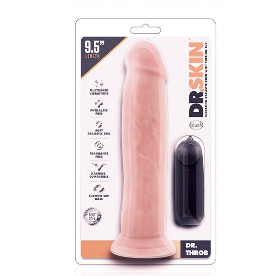 Seja um bom anfitrião e receba de braços abertos o Dr. Skin em sua casa! Vibrador realista com cabeça e corpo proeminente. Com forte base de sucção para que possa desfrutar de excitantes aventuras "mãos-livres" e comando