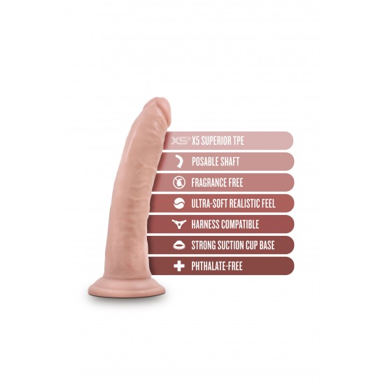 Os Dildos Posable Dr. Skin Plus são incrivelmente realistas e vêm com um eixo articulável que mantém a posição desejada dentro do seu corpo para conforto durante o jogo, adaptando-se para o seu prazer. Sensa Feel Pl