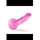 Blush B Yours Plus Lust n' Thrust é um vibrador realista com uma ligeira curva para estimulação do ponto G e do ponto P e uma base de ventosa robusta que se prende a qualquer superfície plana e lisa para tempo solo. Ou f