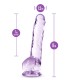 Para uma sensação real, o Dildo Cristalino Naturally Yours 8" visa agradar. É esculpido à mão para um efeito realista, com a quantidade certa de firmeza e flexibilidade. A base da ventosa gruda em quase qualquer superfíc