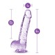 Para uma sensação real, o Dildo Cristalino Naturally Yours 6" visa agradar. É esculpido à mão para um efeito realista, com a quantidade certa de firmeza e flexibilidade. A base da ventosa gruda em quase qualquer superfíc