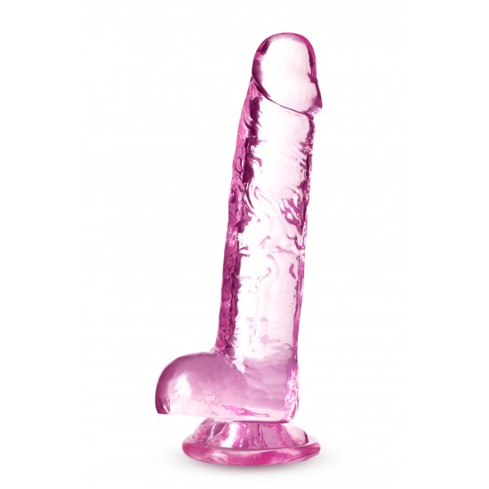 Para uma sensação real, o Dildo Cristalino Naturally Yours 7" visa agradar. É esculpido à mão para um efeito realista, com a quantidade certa de firmeza e flexibilidade. A base da ventosa gruda em quase qualquer superfíc