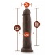 DR. SKIN PLUS 9 INCH POSABLE THICK DILDO CHOCOLATE