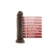 DR. SKIN PLUS 9 INCH POSABLE THICK DILDO CHOCOLATE