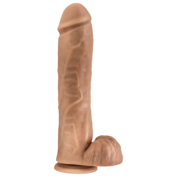 AU NATUREL BIG JOHN 11 INCH DILDO MOCHA