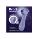 O Satisfyer Pro 2 Generation 3 apresenta a NOVA e sensacional tecnologia de ar líquido. Inclui nova tampa adicional com membrana fina para fornecer ondas de pressão com toque, criando uma sensação de jato de água. O corp