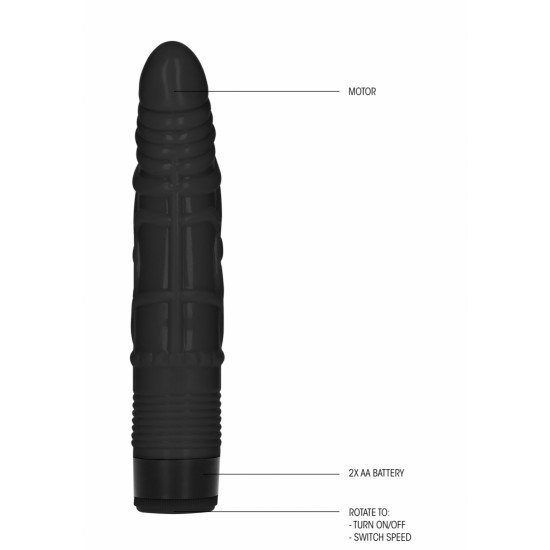 Um brinquedo erótico que não vai desapontar!!Vibrador multispeed de 16.5cm, com aparência realista (cabeça pormenorizada e veias) e corpo flexível, para que se adapte de forma perfeita a todas as suas curvas e possa desf