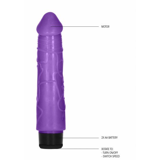 Um brinquedo erótico que não vai desapontar!!Vibrador multispeed de 17.5cm, com aparência realista (cabeça pormenorizada e veias) e corpo largo para que se sinta preenchido(a) e possa desfrutar do máximo de prazer.