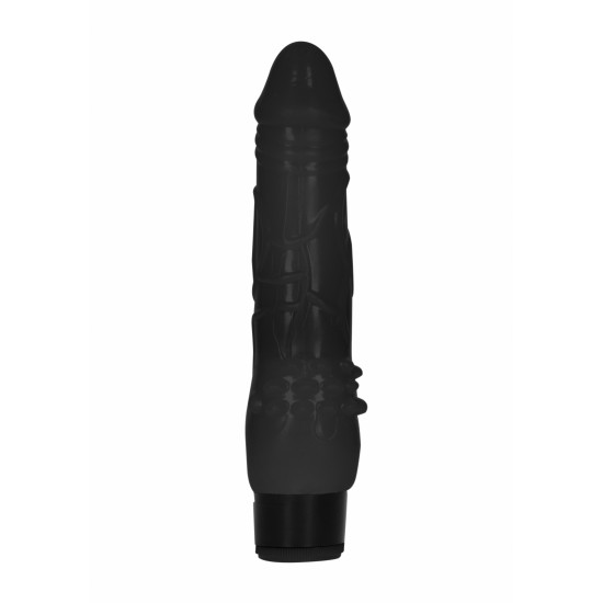 Um brinquedo erótico que não vai desapontar!!Vibrador multispeed, de 17.5cm, com aparência realista (cabeça pormenorizada e veias) e saliências no final do corpo para uma estimulação mais pormenorizada do clitóris.