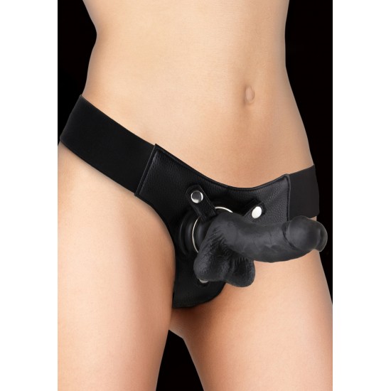 Viva as suas fantasias mais desejadas.
Strap-on com cinta ajustável (do tamanho S ao XL) em material extremamente macio e confortável.  As alças elásticas da cinta permitem que o dildo não se desloque. Dildo de 18 cm.
Ma