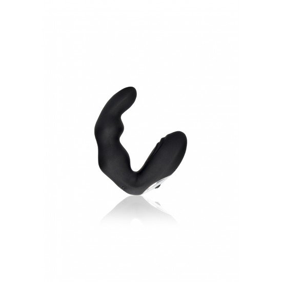 Aumente o seu prazer com o Massageador de Próstata Vibratório Curvado. Com a sua forma única e levemente curvada, este vibrador de silicone preto foi especialmente projetado para proporcionar sensações incríveis em todo