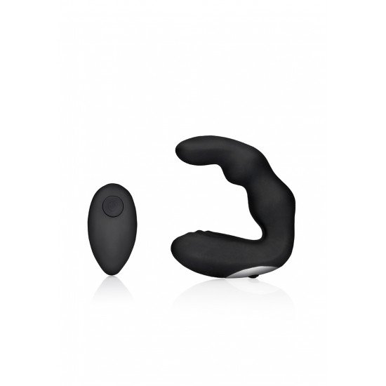 Aumente o seu prazer com o Massageador de Próstata Vibratório Curvado. Com a sua forma única e levemente curvada, este vibrador de silicone preto foi especialmente projetado para proporcionar sensações incríveis em todo