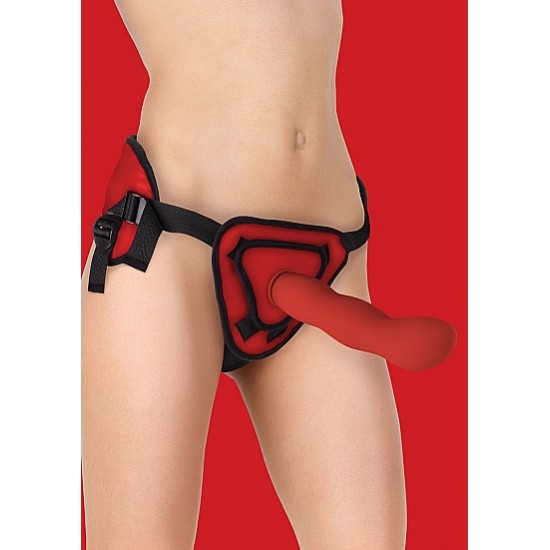 Penetre no corpo da sua cara metade com este strap-on maravilhoso.Pode utilizar o dildo de 25.5cm com ou sem o arnês, conforme lhe apetecer, o seu design ondulado e com a ponta ligeiramente curvada proporcionará uma esti