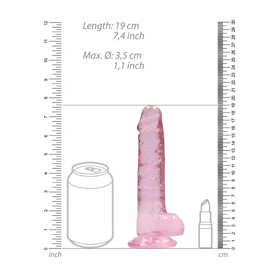 Este modelo REALROCK CRYSTAL CLEAR foi projetado com bolas realistas para uma experiência realística aprimorada. Todos vêm com uma ventosa resistente para que você possa colá-los em praticamente qualquer superfície lisa.
