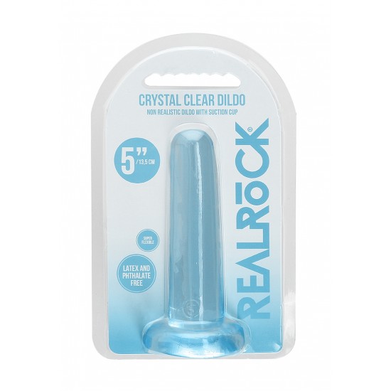 Não Realistico Dildo com ventosa - 13,5 cm - Azul